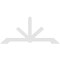 Ekena Millwork Vanguard Architectural Grade PVC Gable Bracket, 108"W x 49 1/2"H x 2"D x 6"F, 11/12 Pitch GBP108X50X0206VAN00 - alternate 5